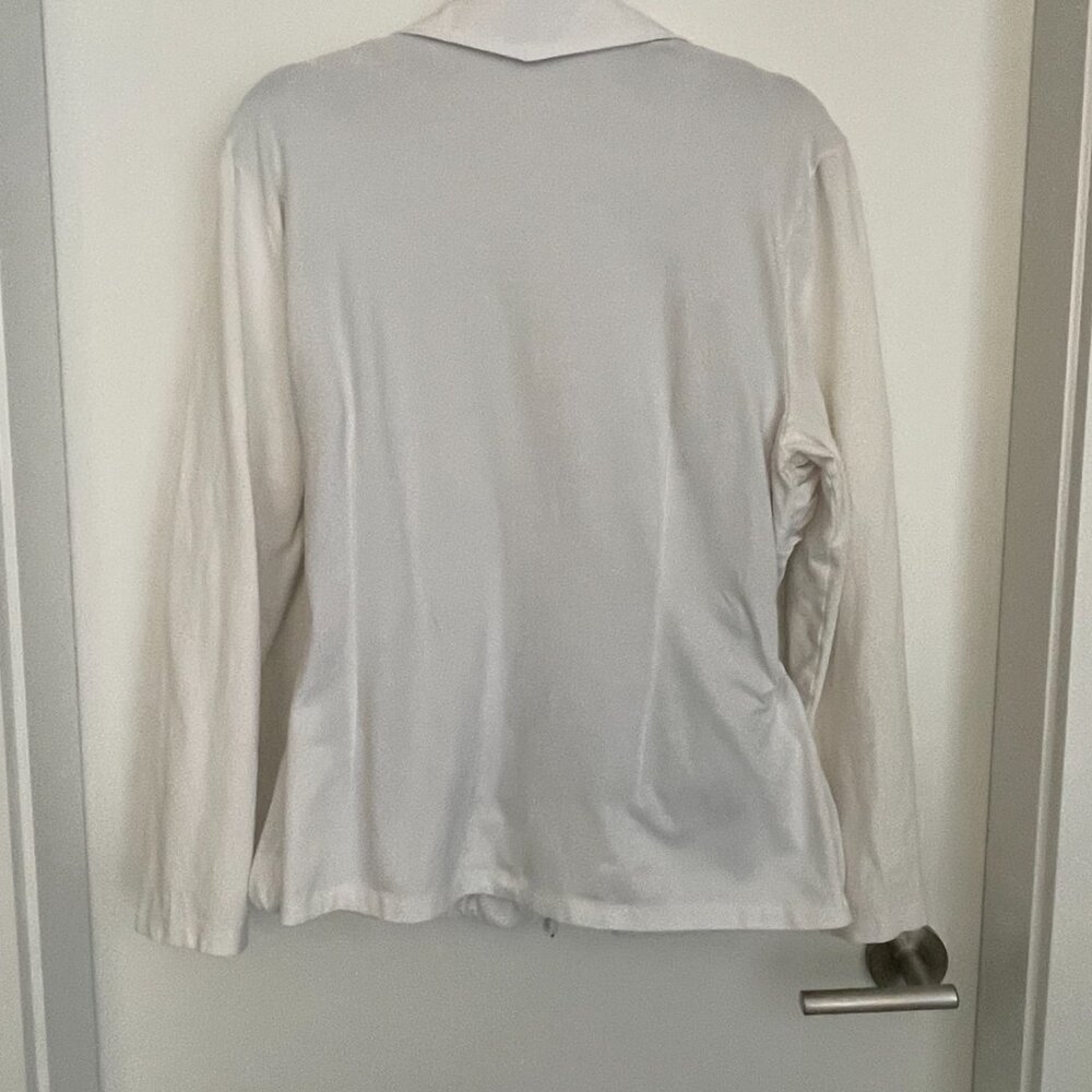 White Ruched Jacket XL - Picture 5 of 6